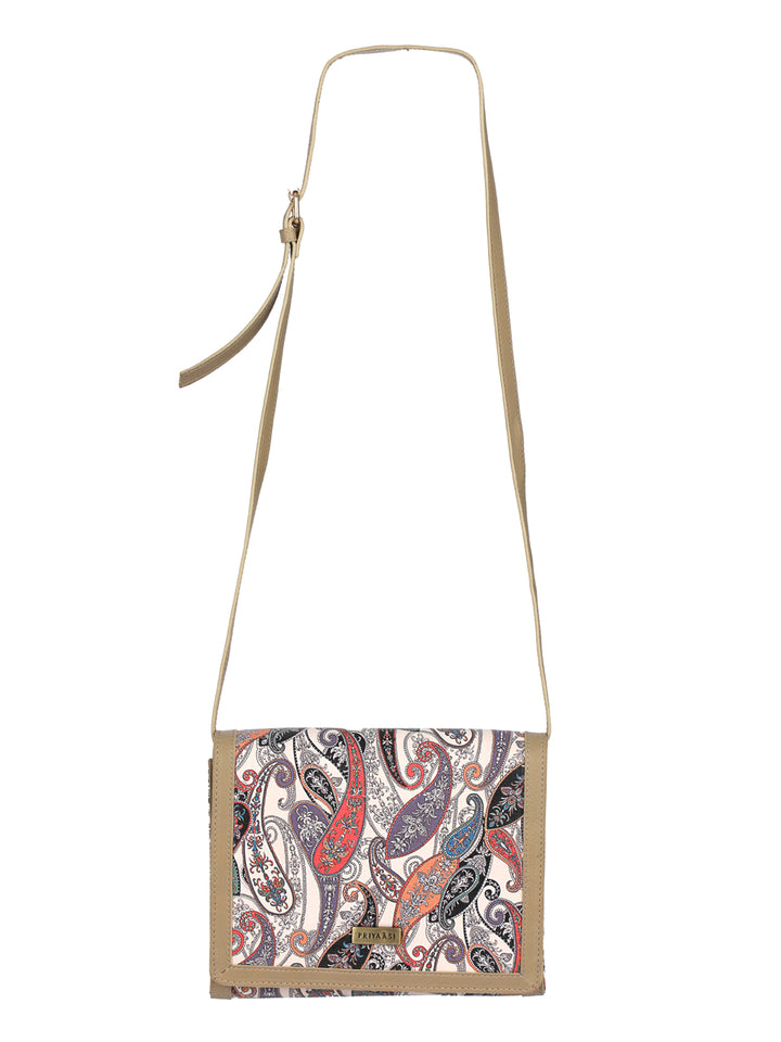 Paisley Kalamkari Floral Sling Bag