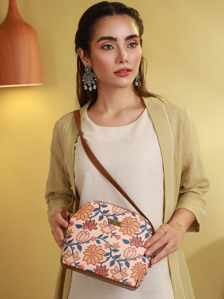 Floral Kalamkari Multicoloured Sling Bag