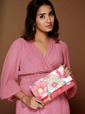 Priyaasi Subtle Shine Floral Sling Bag