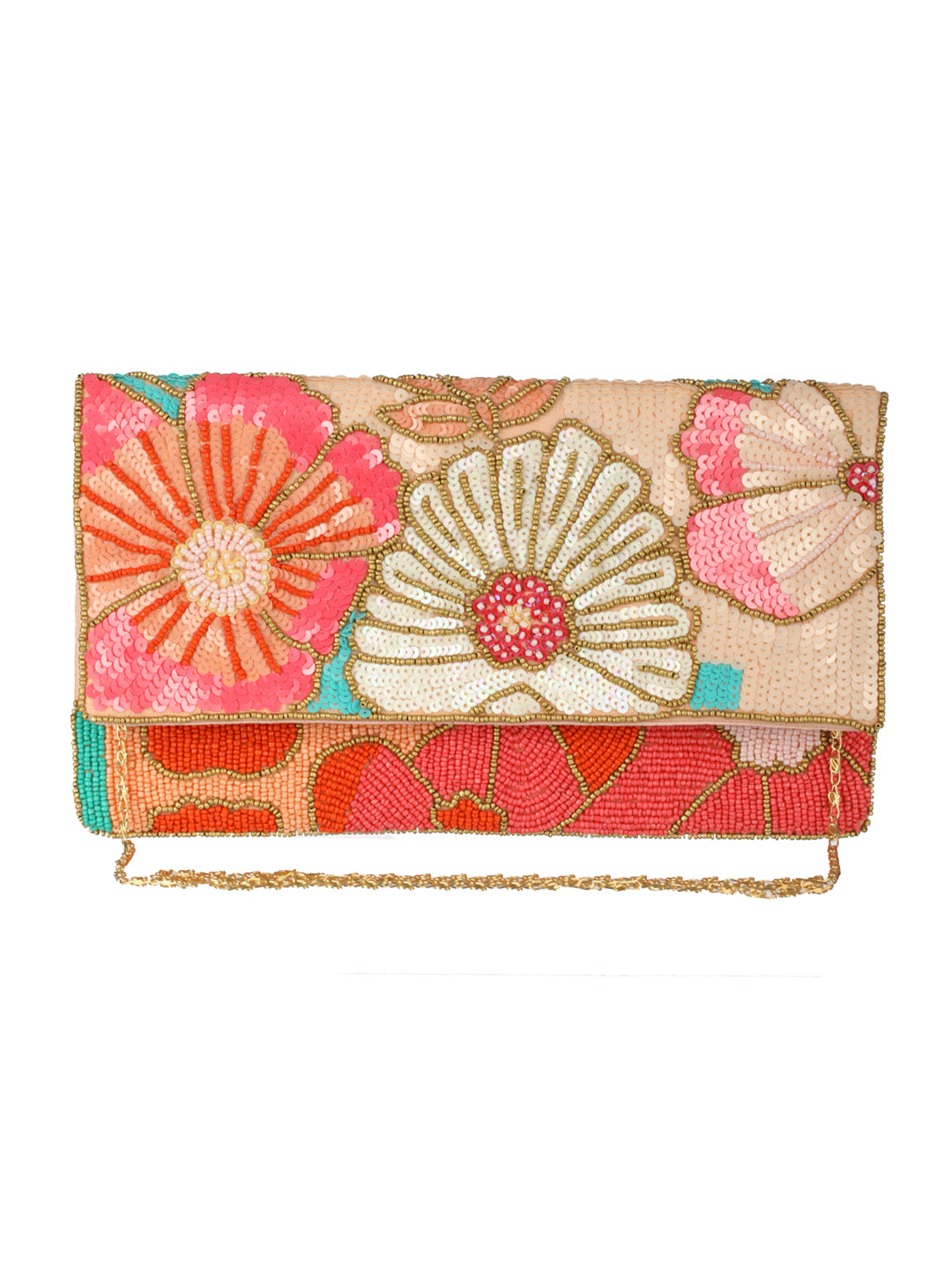 Priyaasi Subtle Shine Floral Sling Bag