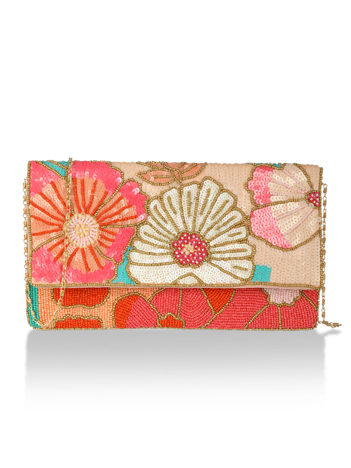 Priyaasi Subtle Shine Floral Sling Bag