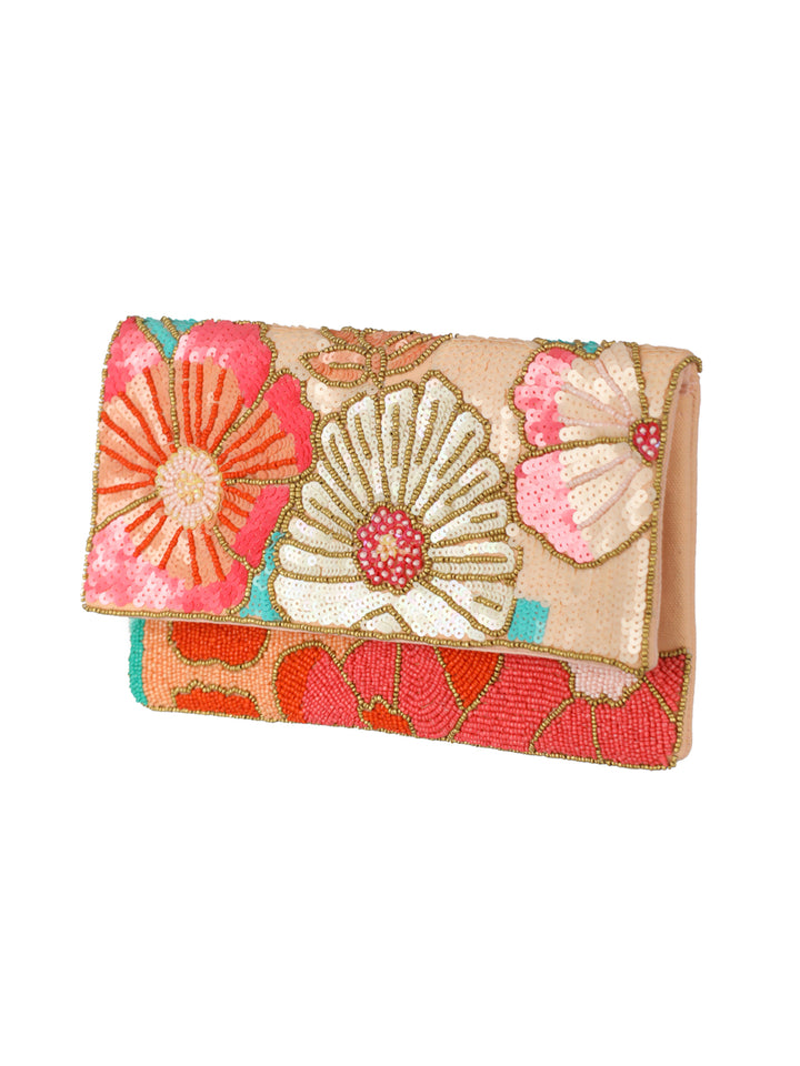 Priyaasi Subtle Shine Floral Sling Bag