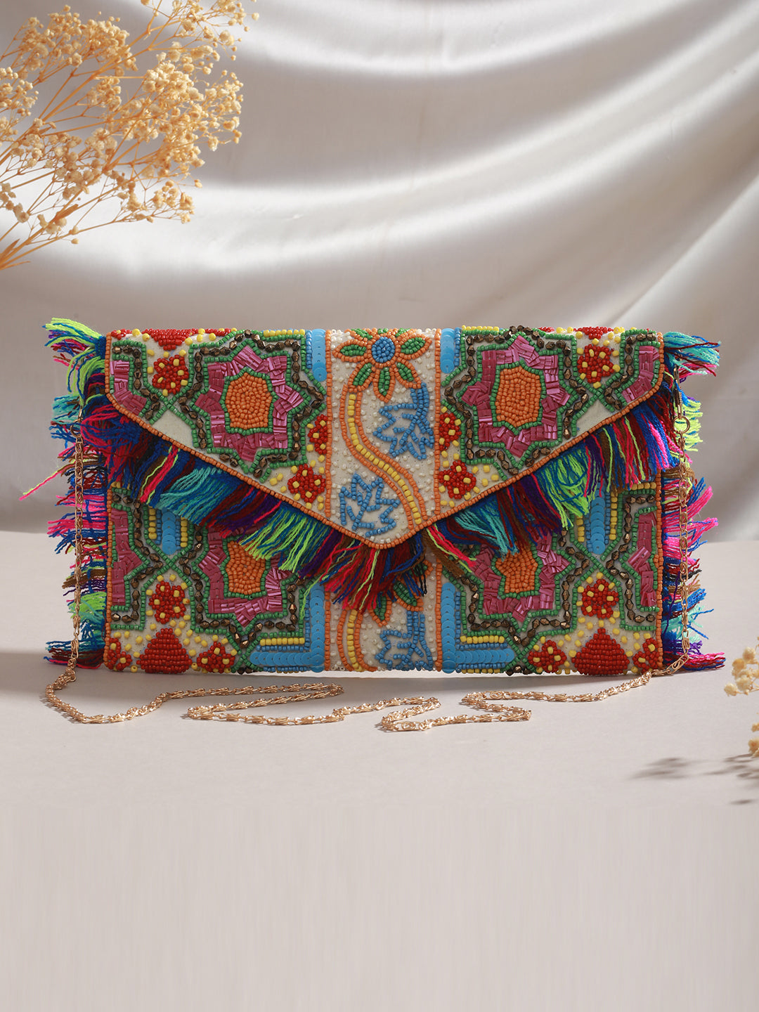 Gul-i-stunning Multicolor Embellished Sling Bag