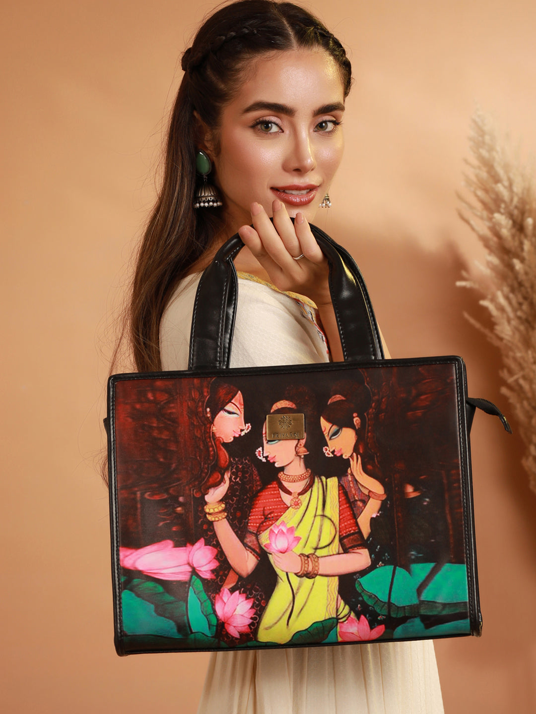 Cultural Womaniya Digital Print Tote Bag