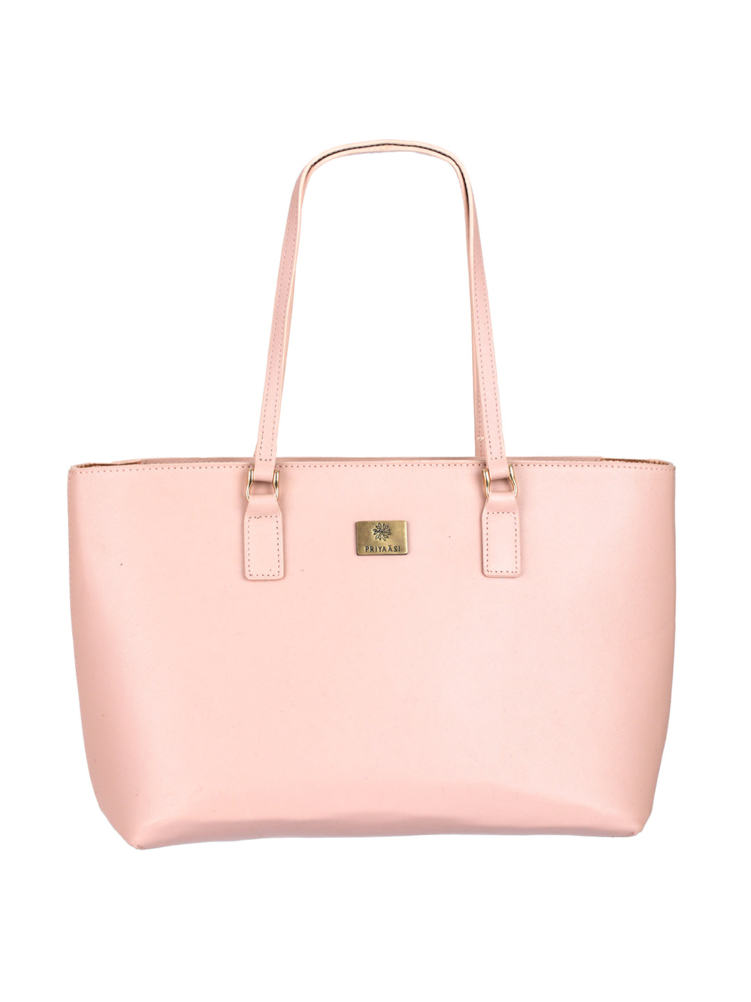 Blush Pink Solid Tote Bag