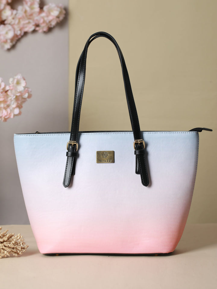 Peach & Blue Ombre Tote Bag