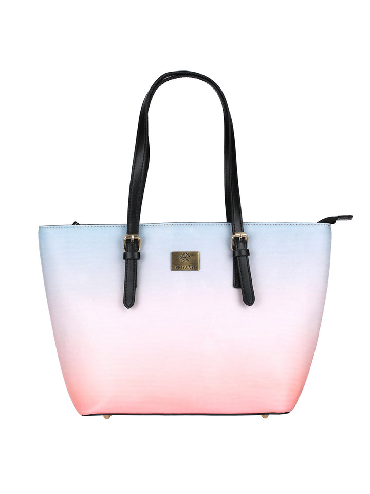 Peach & Blue Ombre Tote Bag
