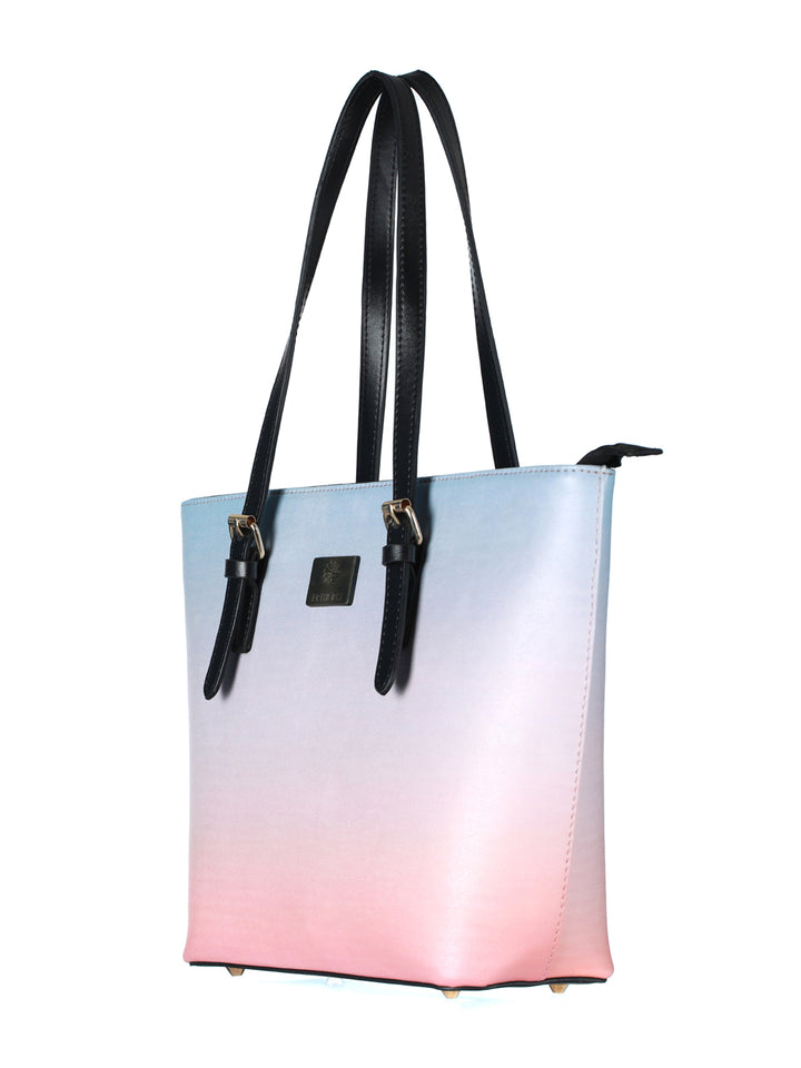 Peach & Blue Ombre Tote Bag