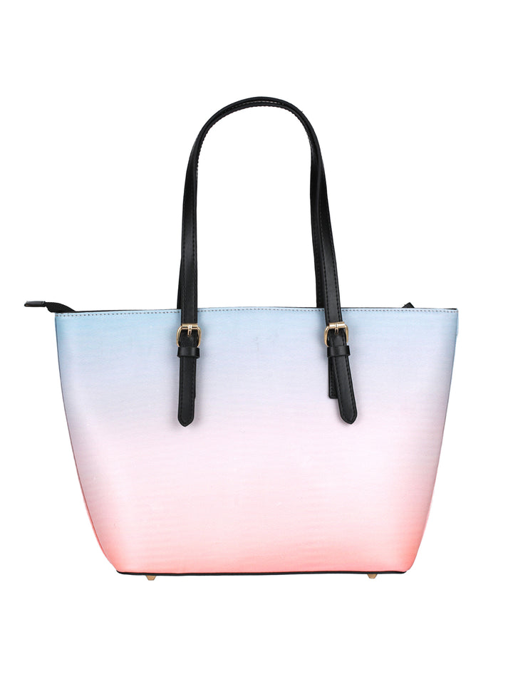 Peach & Blue Ombre Tote Bag