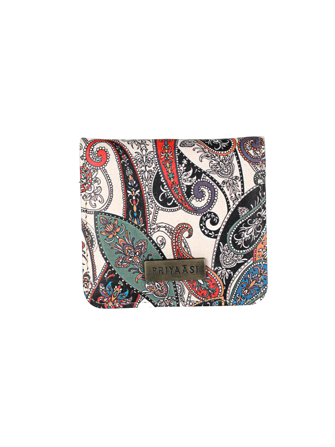 Paisley Kalamkari Floral Two Fold Wallet