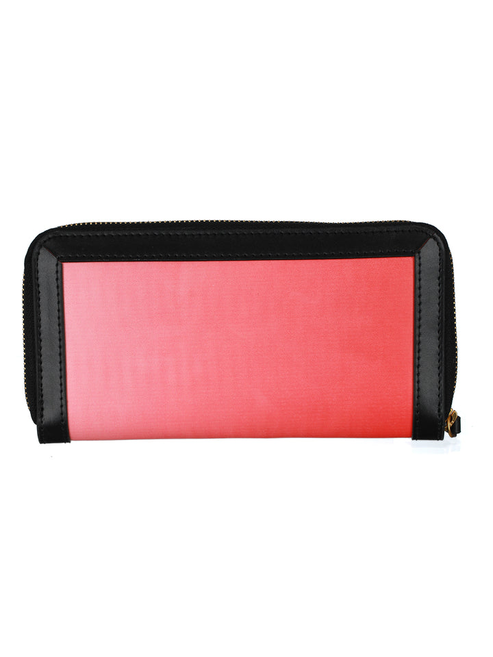 Peach Ombre Solid Chain Wallet